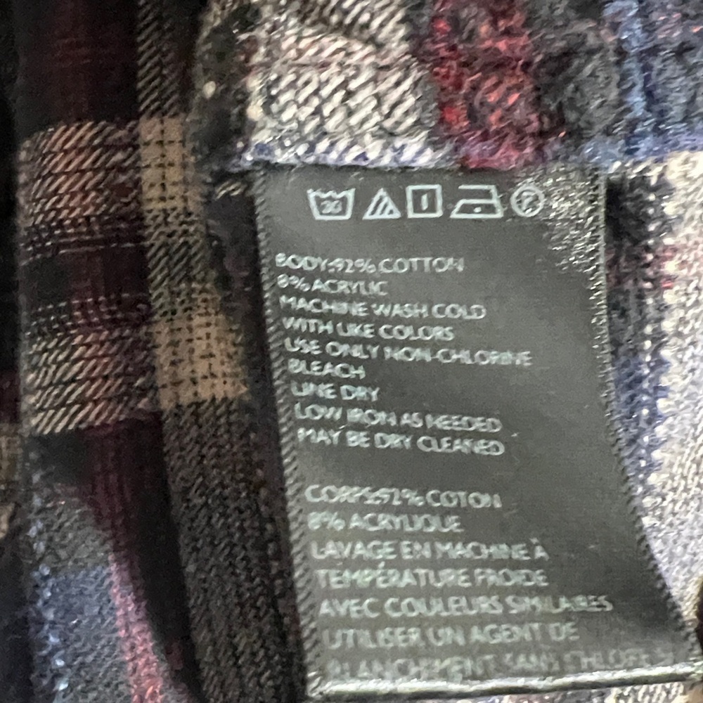 Urban Outfitters BDG sz M Brendan Drapey Flannel Plaid Button Shirt - Picture 9 of 10
